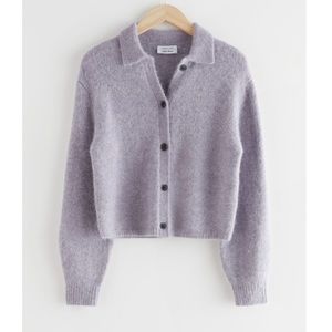 & other stories collared cardigan small